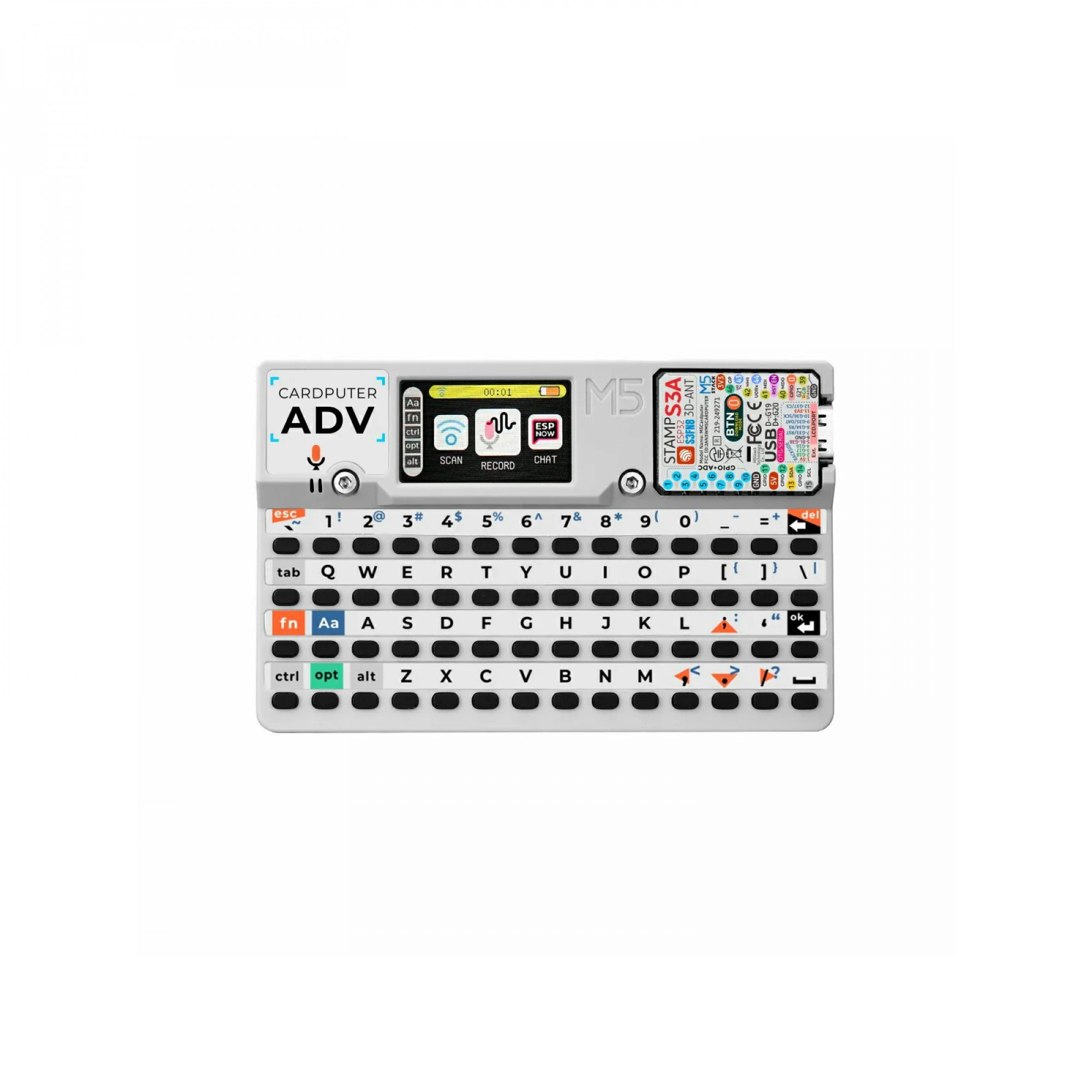 Портативний міні-комп'ютер M5Stack Cardputer-Adv  version (ESP32-S3)